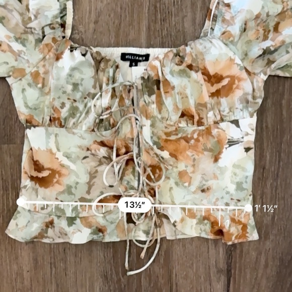 William B Silky CottageCore Corset Top - Picture 6 of 8